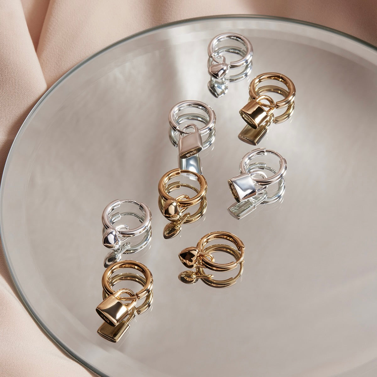Love Lock Huggie Earrings