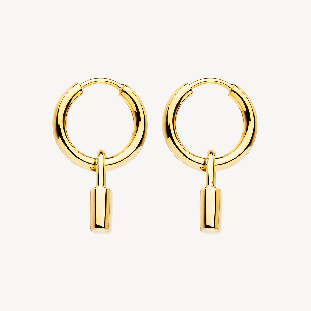 Love Lock Huggie Earrings