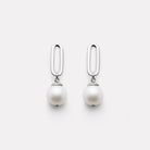 Sterling Silver The Enchantress Pearl Drop Stud Earrings