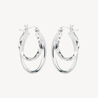 Sterling Silver Sea of Change Hoop Earrings