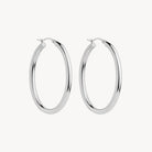 Sterling Silver Orbit Hoop Earrings