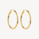 Yellow Gold Orbit Hoop Earrings