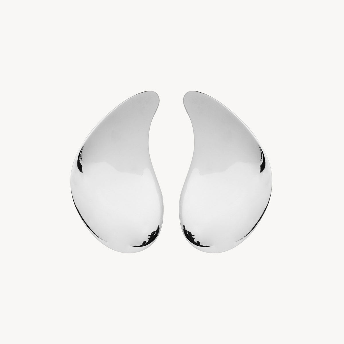 Sterling Silver Circadian Leaf Earrings