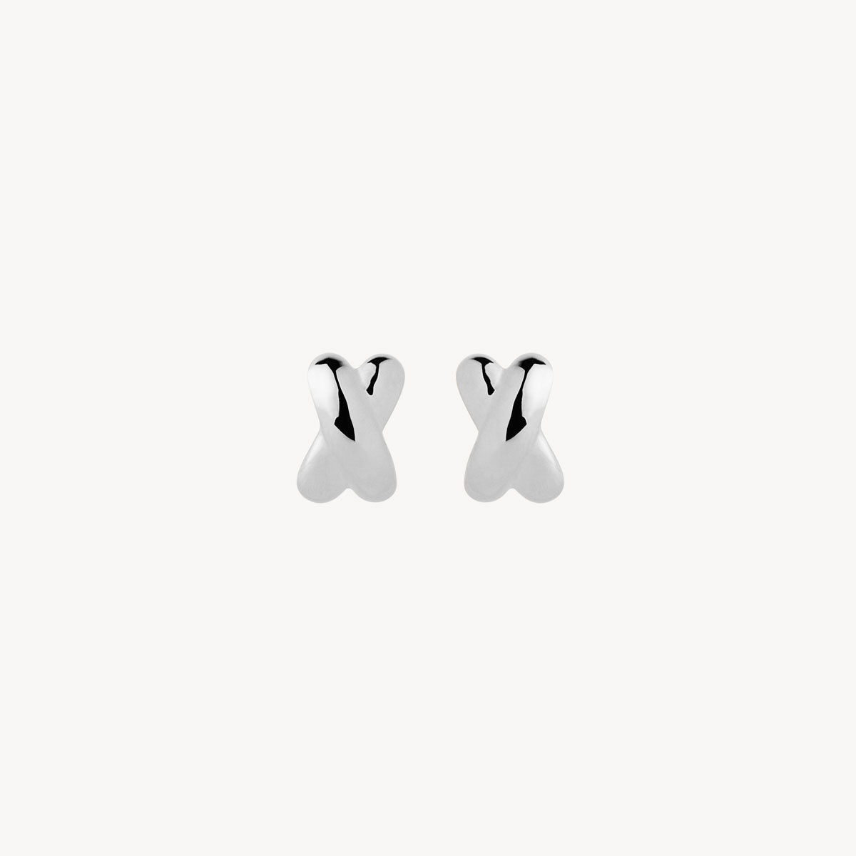 Sterling Silver Bisous Stud Earrings