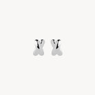 Sterling Silver Bisous Stud Earrings