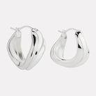 Sterling Silver Eterna Hoop Earrings