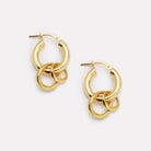 Yellow Gold Whisper Hoop Earrings