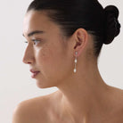 Tidal Whisper Double Pearl Earrings