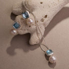Blue Lagoon Pearl Earrings