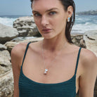 Blue Lagoon Pearl Earrings