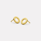 Yellow Gold Sola Stud Earrings
