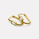 Yellow Gold Skye Cubic Zirconia Earrings
