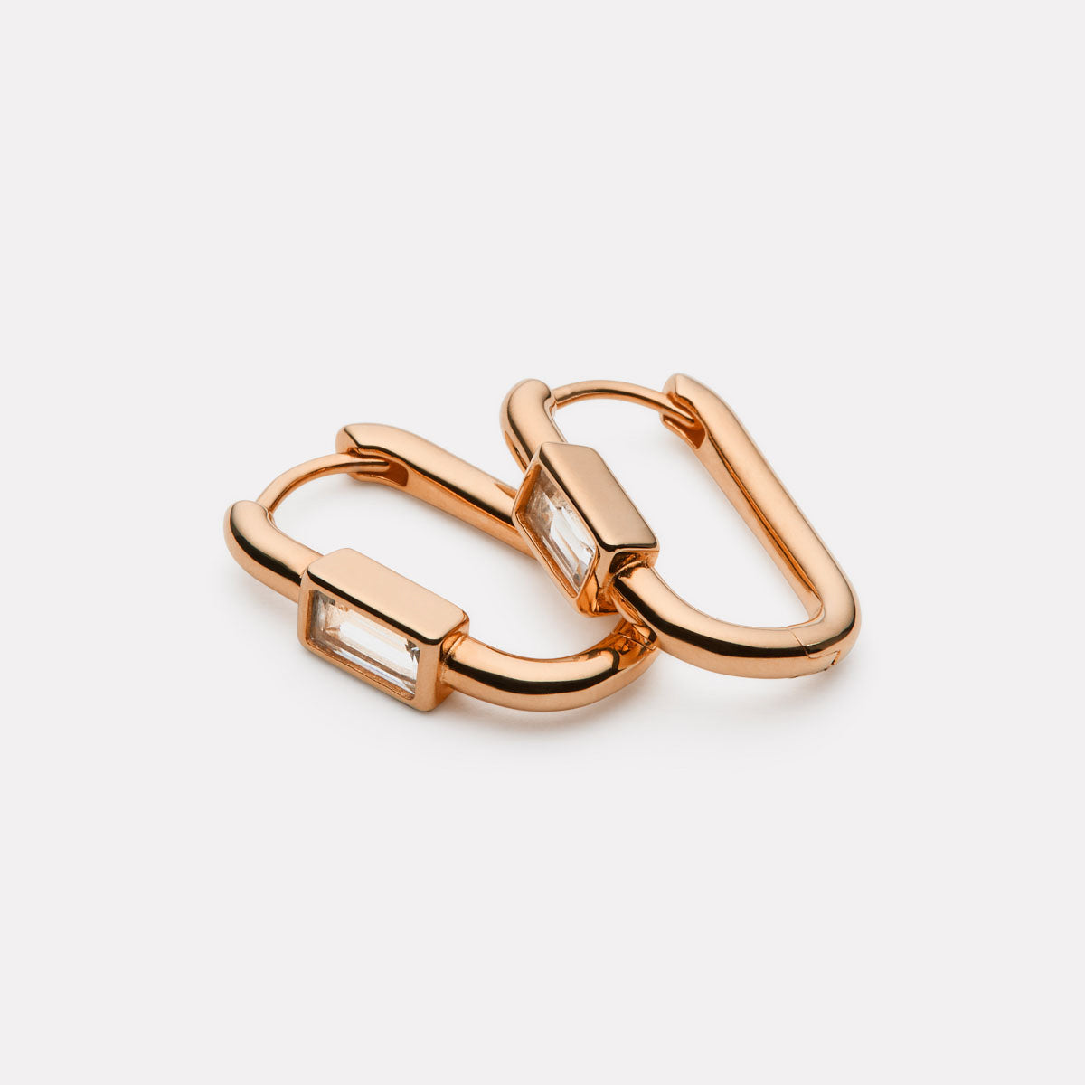 Rose Gold Skye Cubic Zirconia Earrings