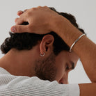 Dualis Men’s Silver Earring