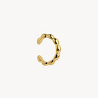 Yellow Gold Moonwalk Ear Cuff