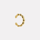 Yellow Gold Moonwalk Ear Cuff