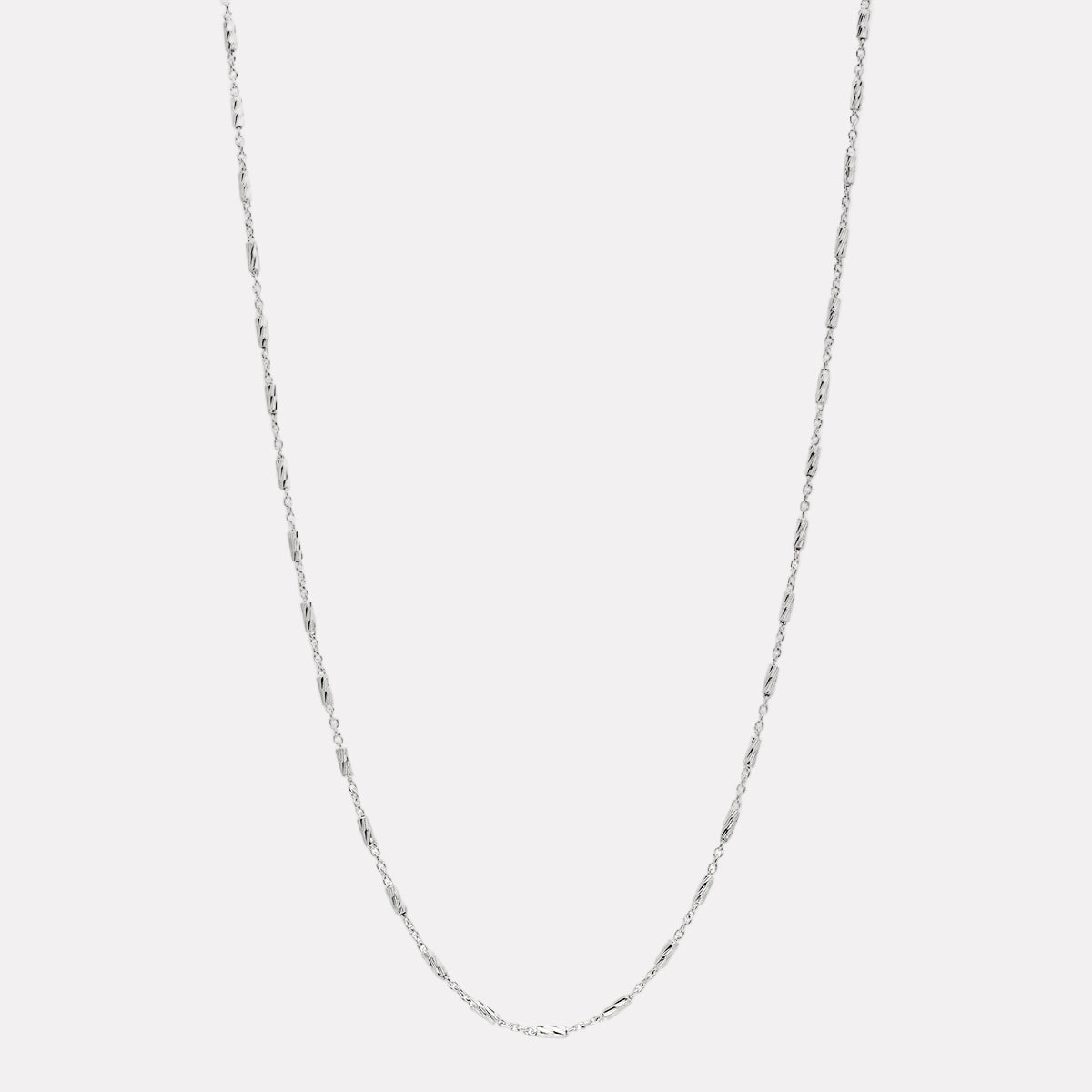 Sterling Silver Equilibrium Chain Necklace (60cm + 5cm ext)