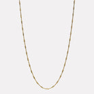 Yellow Gold Equilibrium Chain Necklace (60cm + 5cm ext)