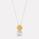 Sil Yell Gold Labyrinthe Two-Tone Pendant