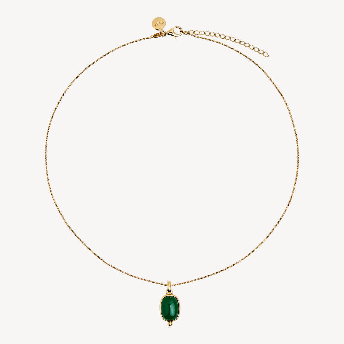Fleur Green Onyx Pendant