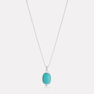 Sterling Silver Fleur Amazonite Pendant