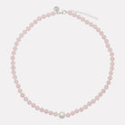 Sunset Rose Quartz & Pearl Necklace