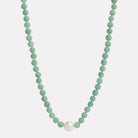 Sterling Silver Sunset Amazonite & Pearl Necklace