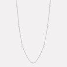Sterling Silver Tidal Whisper Pearl Necklace