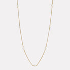 Yellow Gold Tidal Whisper Pearl Necklace