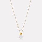 Yellow Gold Mirage Pearl Necklace