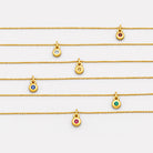 July Ruby Birthstone Necklace