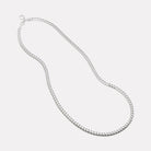 Cuban Men's Silver Chain Necklace 4.3mm