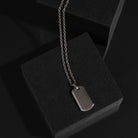 Rocca Men’s Stainless Steel Dog Tag Pendant