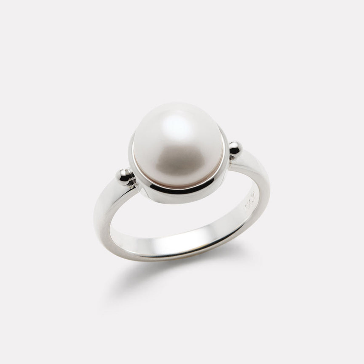 Sterling Silver Garland Pearl Ring