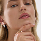 Skye 2-Tone (sil/yell) Cubic Zirconia Ring