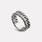 Sterling Silver Cuban Men’s Silver Ring