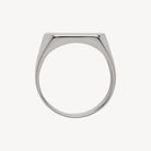 Moto Men’s Silver Rectangular Signet Ring