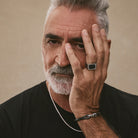 The Paladin Men’s Carbon Fibre and Steel Ring