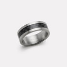Stainless Steel The Aviator Carbon Fibre and Steel Ring