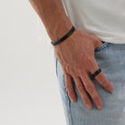 Midnight Men's Black PVD Steel Ring
