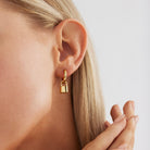 Love Lock Huggie Earrings