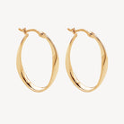 Yellow Gold Cinta Hoop