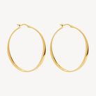 Yellow Gold Vespa Hoop Earring