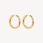 Yellow Gold Subtle Huggie Earring