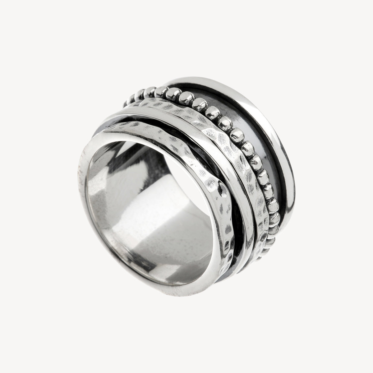 Sterling Silver Bands Of Time Ring